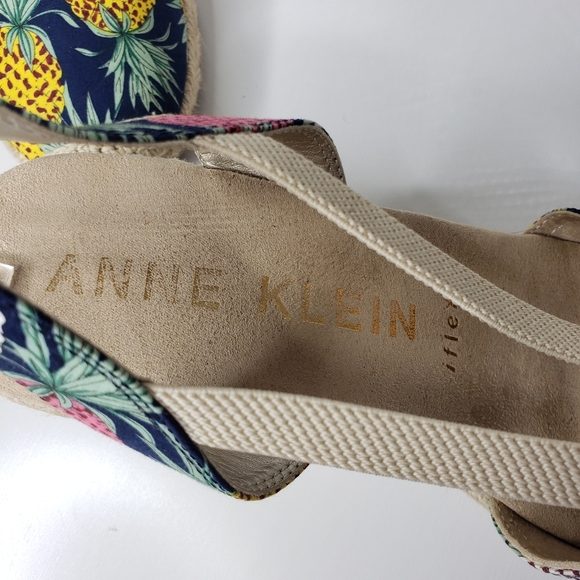 Anne Kline iflex Textile Pineapple Jute Wrapped  Wedge Slingback Espadri… - Picture 8 of 12